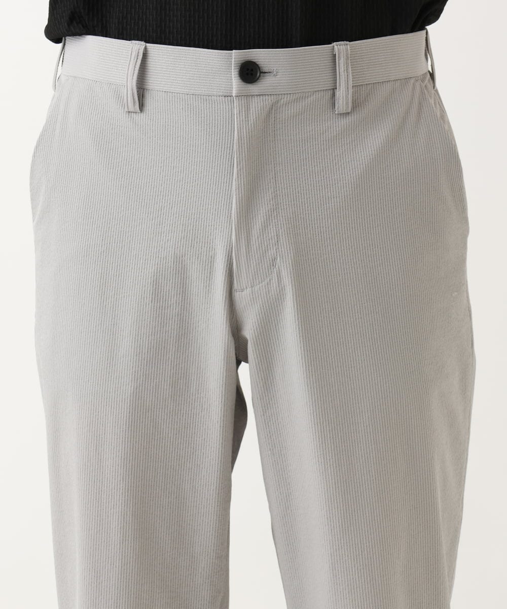 MKLHC08090 MK MICHEL KLEIN HOMME(MKミッシェルクランオム) 【洗える / クロップド丈】サッカーストライプ パンツ グレー