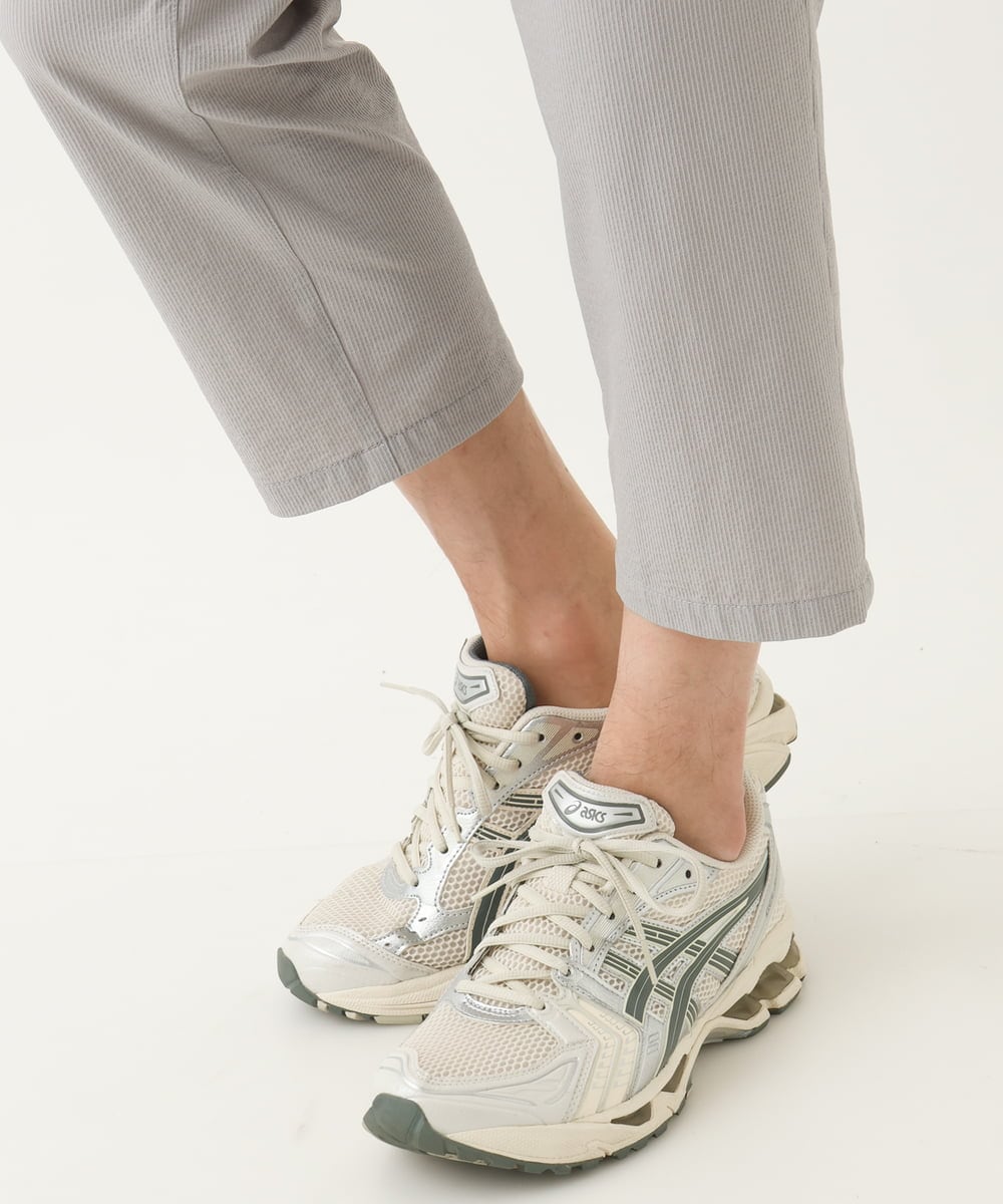 MKLHC08090 MK MICHEL KLEIN HOMME(MKミッシェルクランオム) 【洗える / クロップド丈】サッカーストライプ パンツ グレー