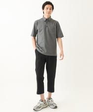 MKLHC08090 MK MICHEL KLEIN HOMME(MKミッシェルクランオム) 【洗える / クロップド丈】サッカーストライプ パンツ ブラック