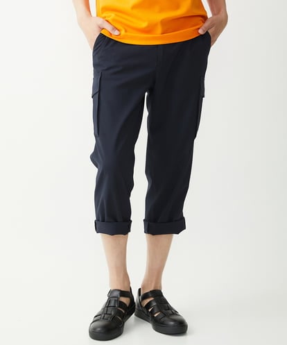 MKLHX42130 MK MICHEL KLEIN HOMME 【ラスト１/残りわずか/在庫限り】クロップドカーゴパンツ / シャリポリストレッチ 