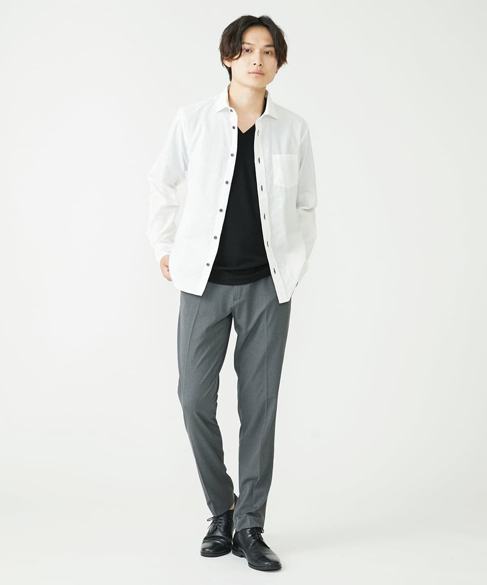 MKLJS78130 MK MICHEL KLEIN HOMME(MKミッシェルクランオム) ストレッチスラックス / VERTICALストレッチ グレー(92)