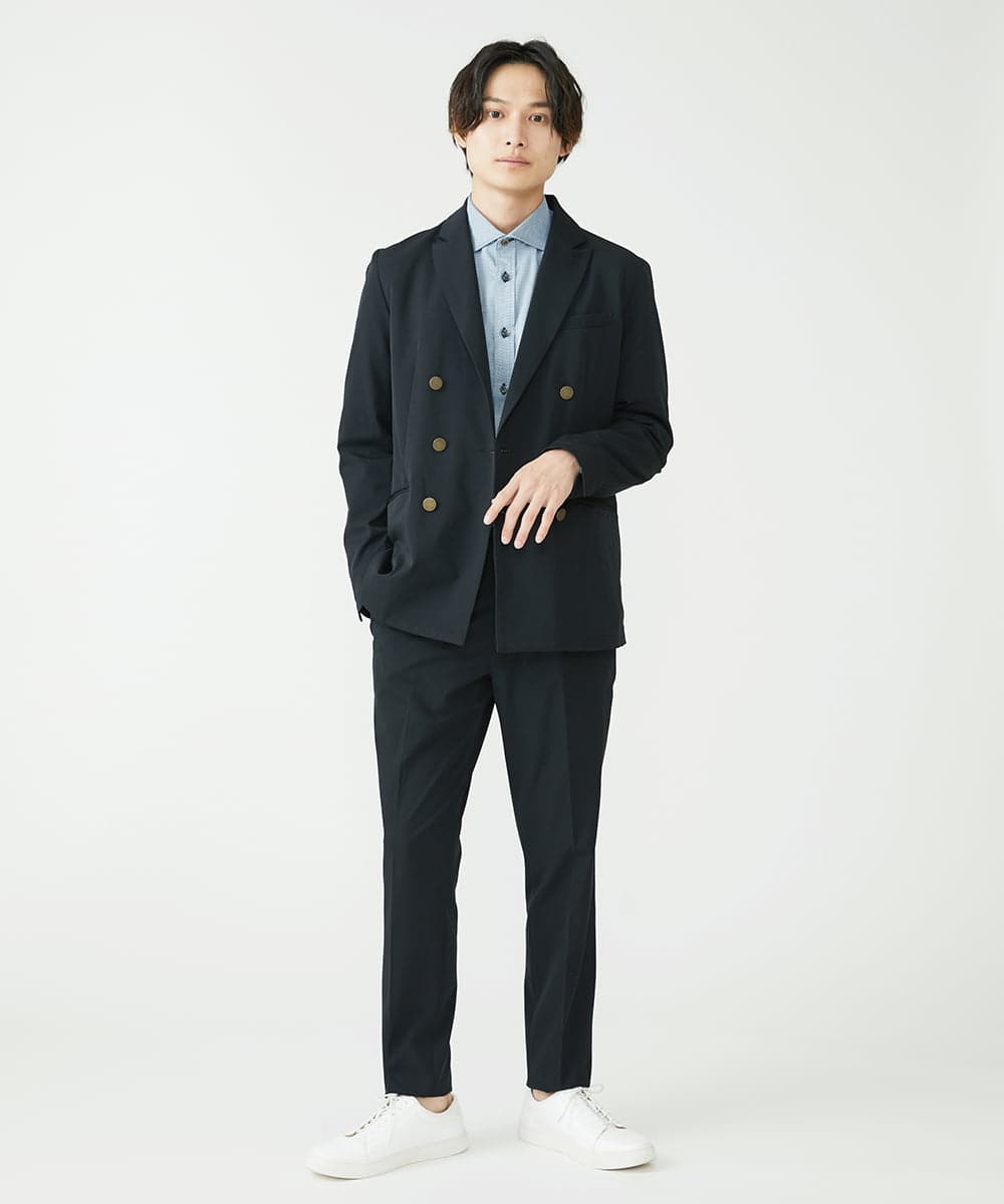 MKLJS78130 MK MICHEL KLEIN HOMME(MKミッシェルクランオム) ストレッチスラックス / VERTICALストレッチ ブラック(94)
