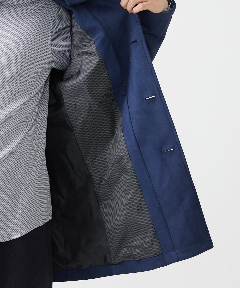 MKUAA52272 MK MICHEL KLEIN HOMME(MKミッシェルクランオム) 【残りわずか／洗える】ポンチスエード スタンドコート ベージュ