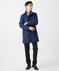 MKUAA52272 MK MICHEL KLEIN HOMME(MKミッシェルクランオム) 【残りわずか／洗える】ポンチスエード スタンドコート ベージュ