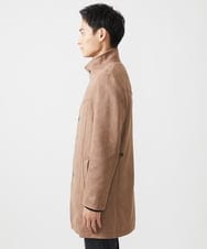 MKUAA52272 MK MICHEL KLEIN HOMME(MKミッシェルクランオム) 【残りわずか／洗える】ポンチスエード スタンドコート ベージュ