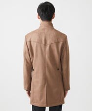 MKUAA52272 MK MICHEL KLEIN HOMME(MKミッシェルクランオム) 【残りわずか／洗える】ポンチスエード スタンドコート ベージュ