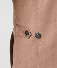 MKUAA52272 MK MICHEL KLEIN HOMME(MKミッシェルクランオム) 【残りわずか／洗える】ポンチスエード スタンドコート ベージュ
