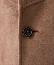 MKUAA52272 MK MICHEL KLEIN HOMME(MKミッシェルクランオム) 【残りわずか／洗える】ポンチスエード スタンドコート ベージュ