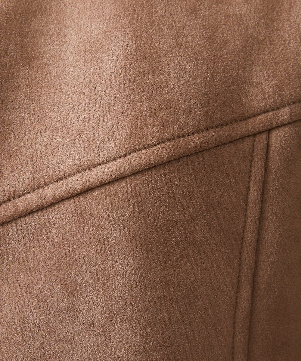 MKUAA52272 MK MICHEL KLEIN HOMME(MKミッシェルクランオム) 【残りわずか／洗える】ポンチスエード スタンドコート ベージュ