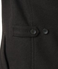 MKUAD65272 MK MICHEL KLEIN HOMME(MKミッシェルクランオム) 【4サイズ展開/フード着脱/ストレッチ】フード付きコート/RETECメルトン  ブラック