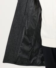 MKUAD72450 MK MICHEL KLEIN HOMME(MKミッシェルクランオム) 【残りわずか/尾州生地/ウール混】RENEWOOLドビー / スタンドカラーコート グレー