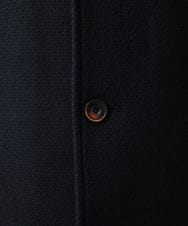 MKUAD72450 MK MICHEL KLEIN HOMME(MKミッシェルクランオム) 【残りわずか/尾州生地/ウール混】RENEWOOLドビー / スタンドカラーコート ブラック