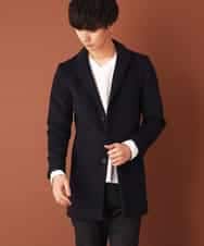 MKUAL70190 MK MICHEL KLEIN HOMME(MKミッシェルクランオム) チェスターコート／ブリティッシュＷフェイス ネイビー