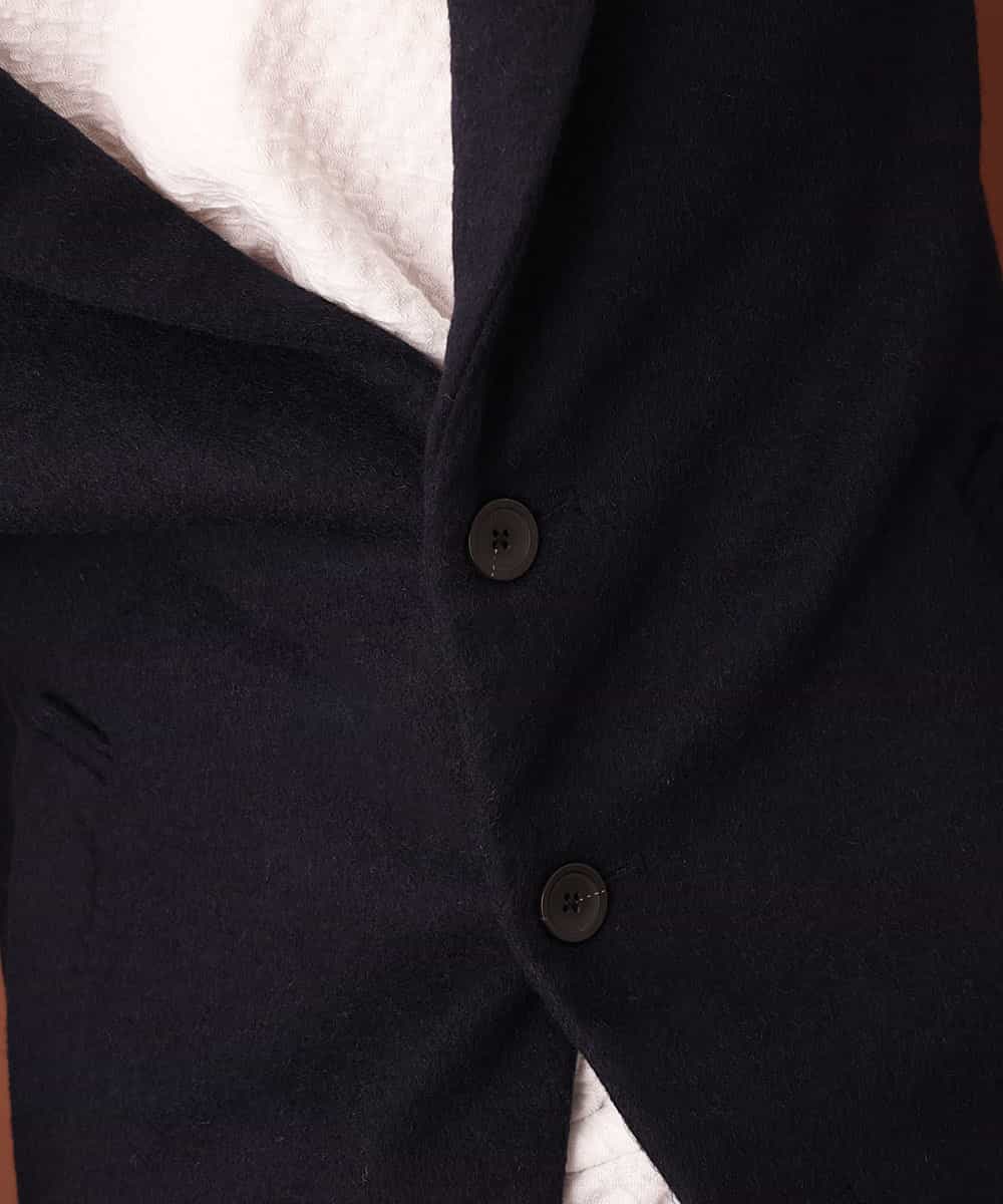 MKUAL70190 MK MICHEL KLEIN HOMME(MKミッシェルクランオム) チェスターコート／ブリティッシュＷフェイス ネイビー