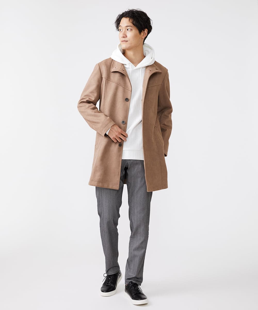 MKUAV52230 MK MICHEL KLEIN HOMME(MKミッシェルクランオム) ポンチスエードコート ベージュ(84)