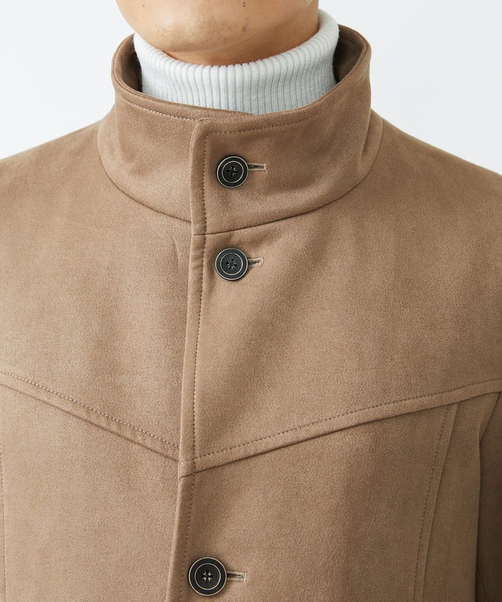 MKUAV52230 MK MICHEL KLEIN HOMME(MKミッシェルクランオム) ポンチスエードコート ベージュ(84)