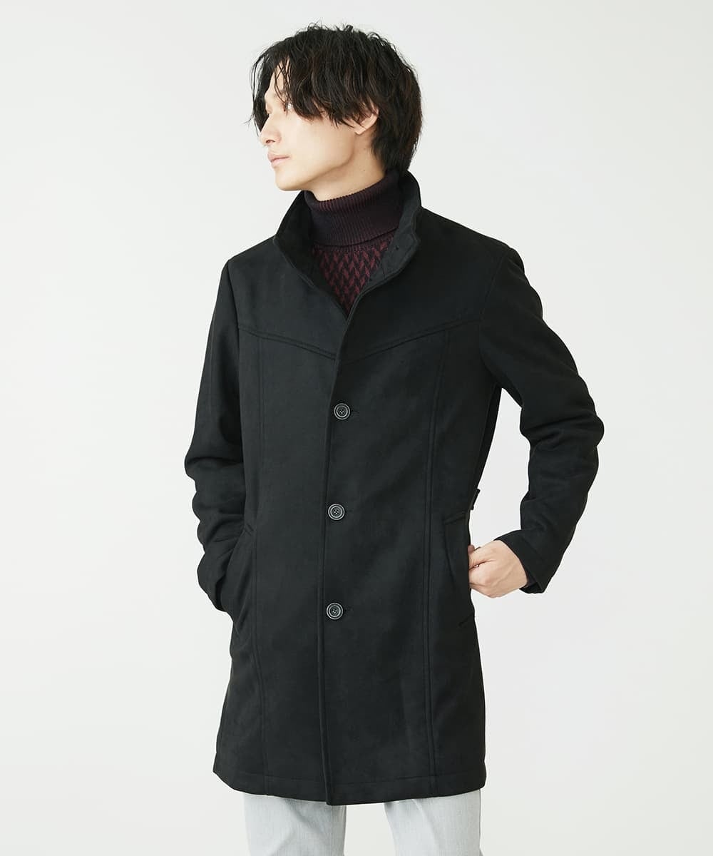 MKUAV52230 MK MICHEL KLEIN HOMME(MKミッシェルクランオム) ポンチスエードコート ブラック(94)