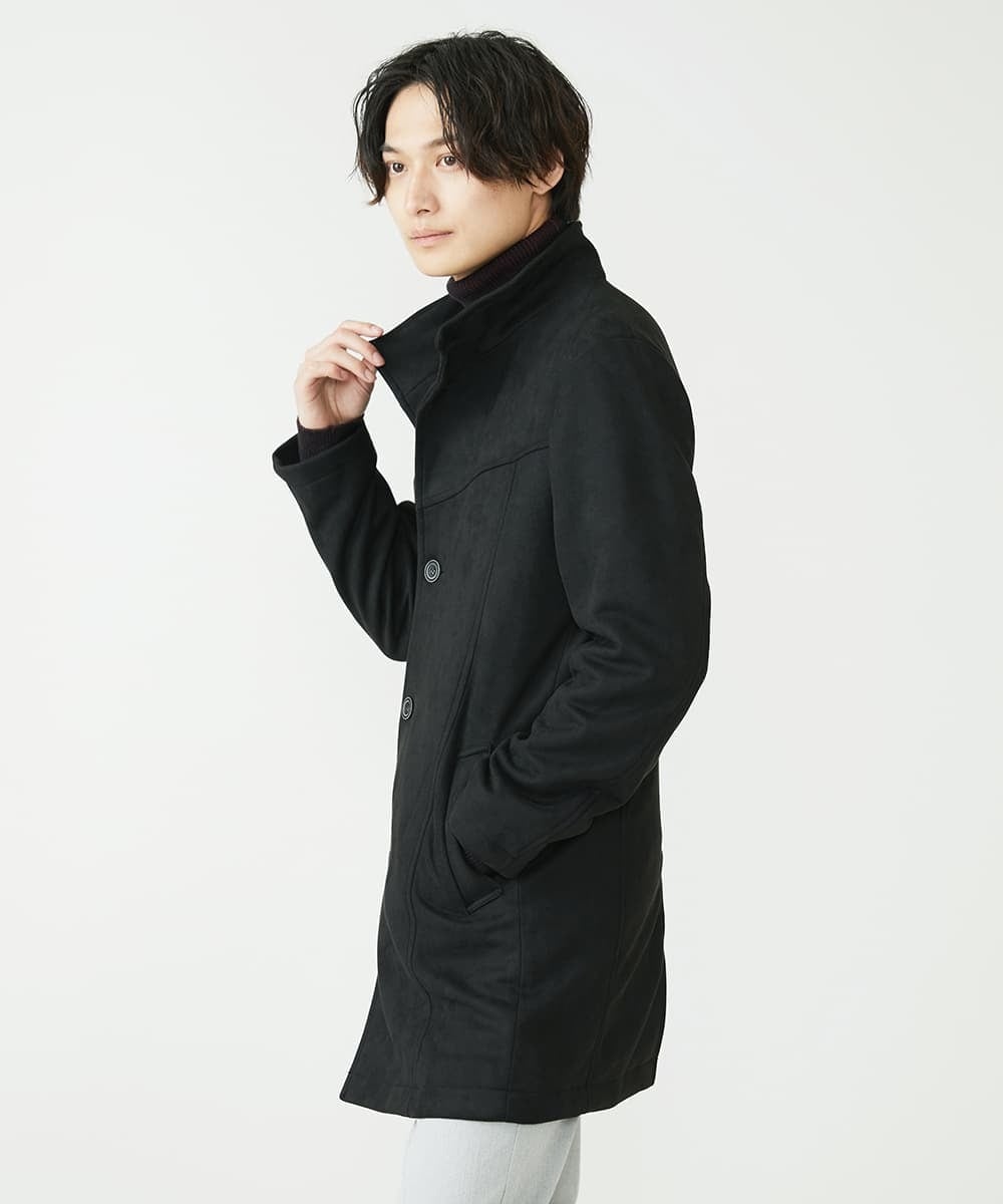 MKUAV52230 MK MICHEL KLEIN HOMME(MKミッシェルクランオム) ポンチスエードコート ブラック(94)