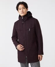MKUAX11272 MK MICHEL KLEIN HOMME(MKミッシェルクランオム) 2WAYスタンドコート / TEC EASY JERSY パープル(77)