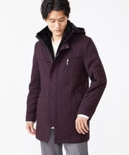 MKUAX11272 MK MICHEL KLEIN HOMME(MKミッシェルクランオム) 2WAYスタンドコート / TEC EASY JERSY パープル(77)