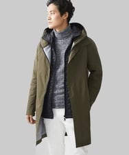 MKUCX41390 MK MICHEL KLEIN HOMME(MKミッシェルクランオム) 【在庫限り/冬～春着用可能】シェルコート / ライナー付き カーキ(36)