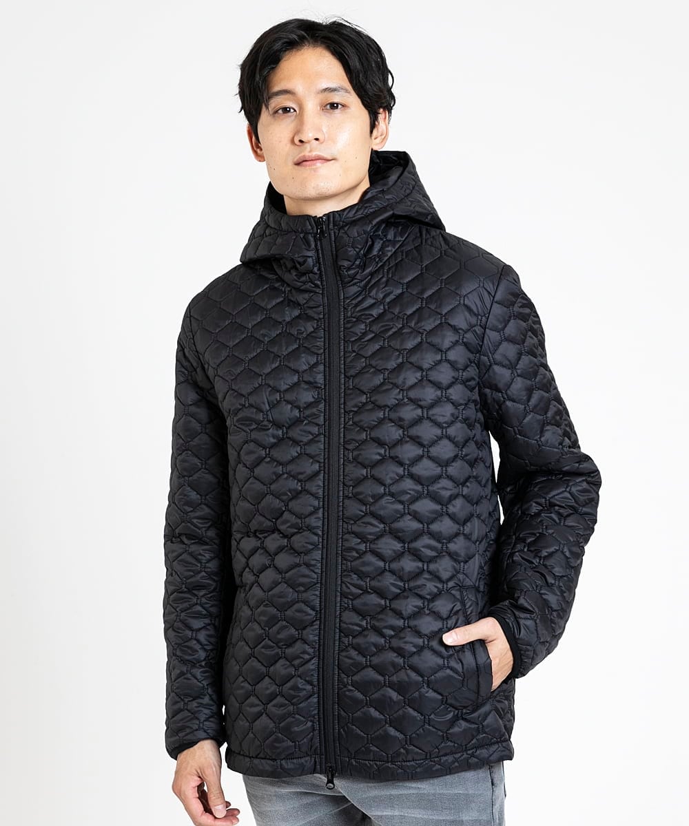 MKUCX41390 MK MICHEL KLEIN HOMME(MKミッシェルクランオム) 【在庫限り/冬～春着用可能】シェルコート / ライナー付き ブラック(94)