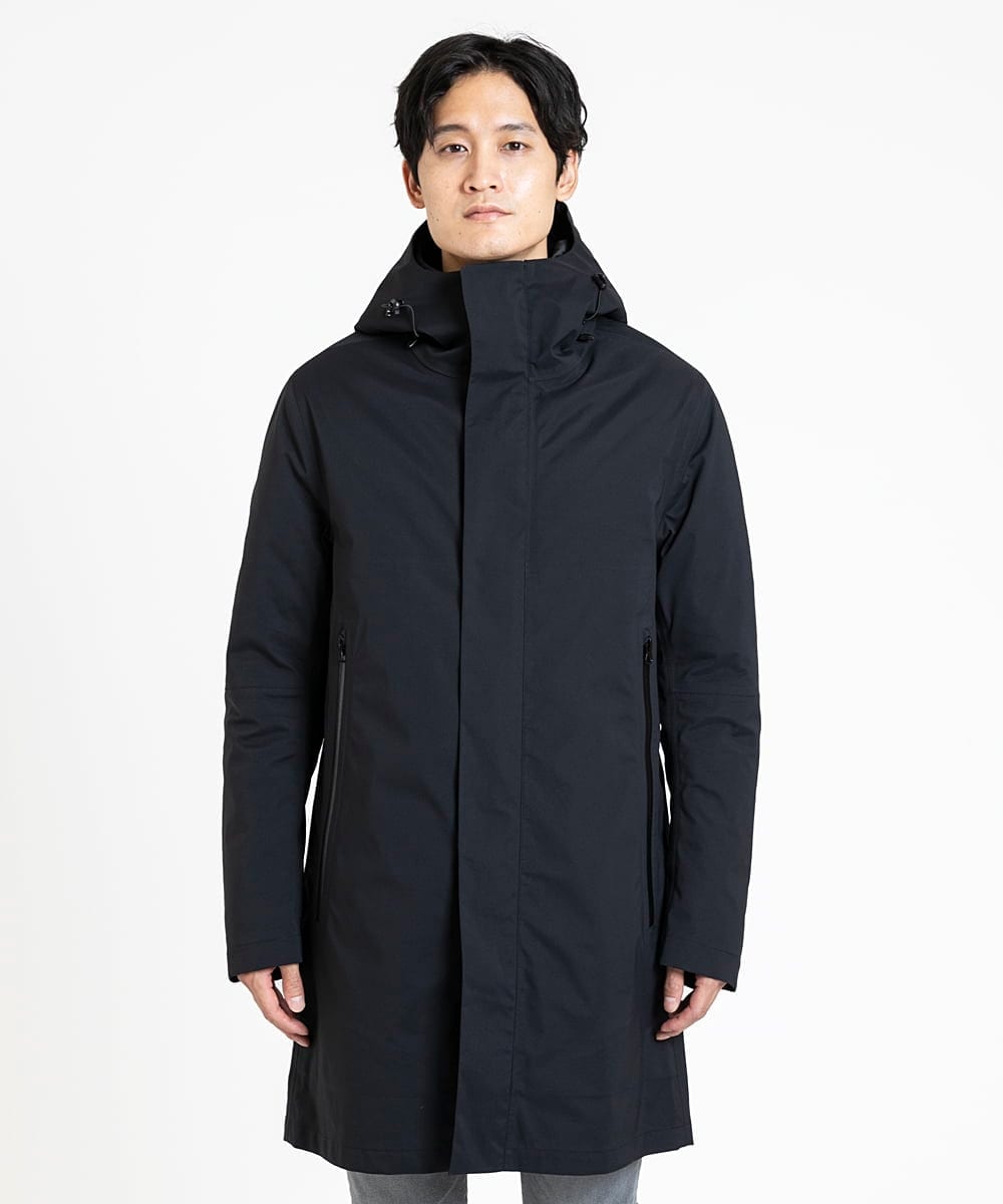 MKUCX41390 MK MICHEL KLEIN HOMME(MKミッシェルクランオム) 【在庫限り/冬～春着用可能】シェルコート / ライナー付き ブラック(94)