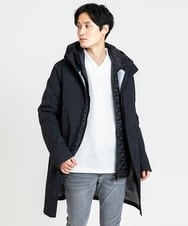 MKUCX41390 MK MICHEL KLEIN HOMME(MKミッシェルクランオム) 【在庫限り/冬～春着用可能】シェルコート / ライナー付き ブラック(94)