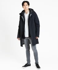 MKUCX41390 MK MICHEL KLEIN HOMME(MKミッシェルクランオム) 【在庫限り/冬～春着用可能】シェルコート / ライナー付き ブラック(94)
