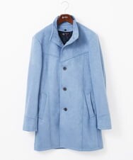 MKUDA61272 MK MICHEL KLEIN HOMME(MKミッシェルクランオム) 【残りわずか！/在庫限り/中綿ライナー付き/秋春兼用】スタンドコート ライトブルー