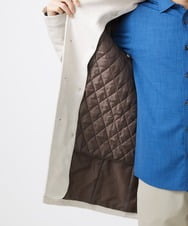 MKUDA61272 MK MICHEL KLEIN HOMME(MKミッシェルクランオム) 【残りわずか！/在庫限り/中綿ライナー付き/秋春兼用】スタンドコート アイボリー