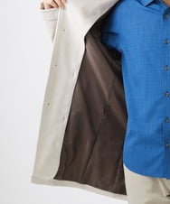 MKUDA61272 MK MICHEL KLEIN HOMME(MKミッシェルクランオム) 【残りわずか！/在庫限り/中綿ライナー付き/秋春兼用】スタンドコート アイボリー