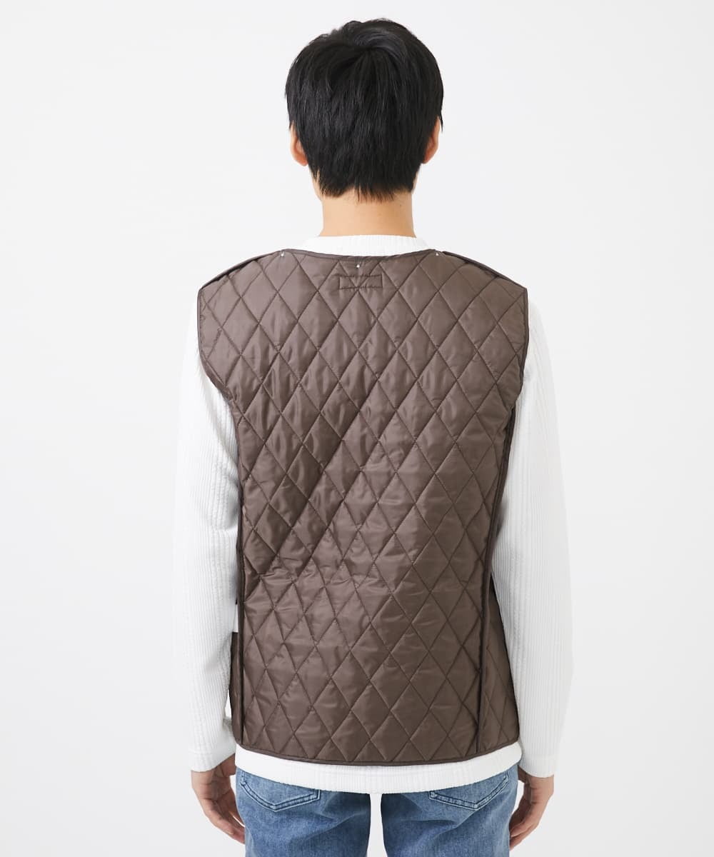 MKUDA61272 MK MICHEL KLEIN HOMME(MKミッシェルクランオム) 【残りわずか！/在庫限り/中綿ライナー付き/秋春兼用】スタンドコート アイボリー