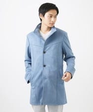 MKUDA61272 MK MICHEL KLEIN HOMME(MKミッシェルクランオム) 【残りわずか！/在庫限り/中綿ライナー付き/秋春兼用】スタンドコート アイボリー