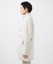 MKUDA61272 MK MICHEL KLEIN HOMME(MKミッシェルクランオム) 【残りわずか！/在庫限り/中綿ライナー付き/秋春兼用】スタンドコート アイボリー