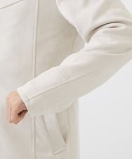MKUDA61272 MK MICHEL KLEIN HOMME(MKミッシェルクランオム) 【残りわずか！/在庫限り/中綿ライナー付き/秋春兼用】スタンドコート アイボリー