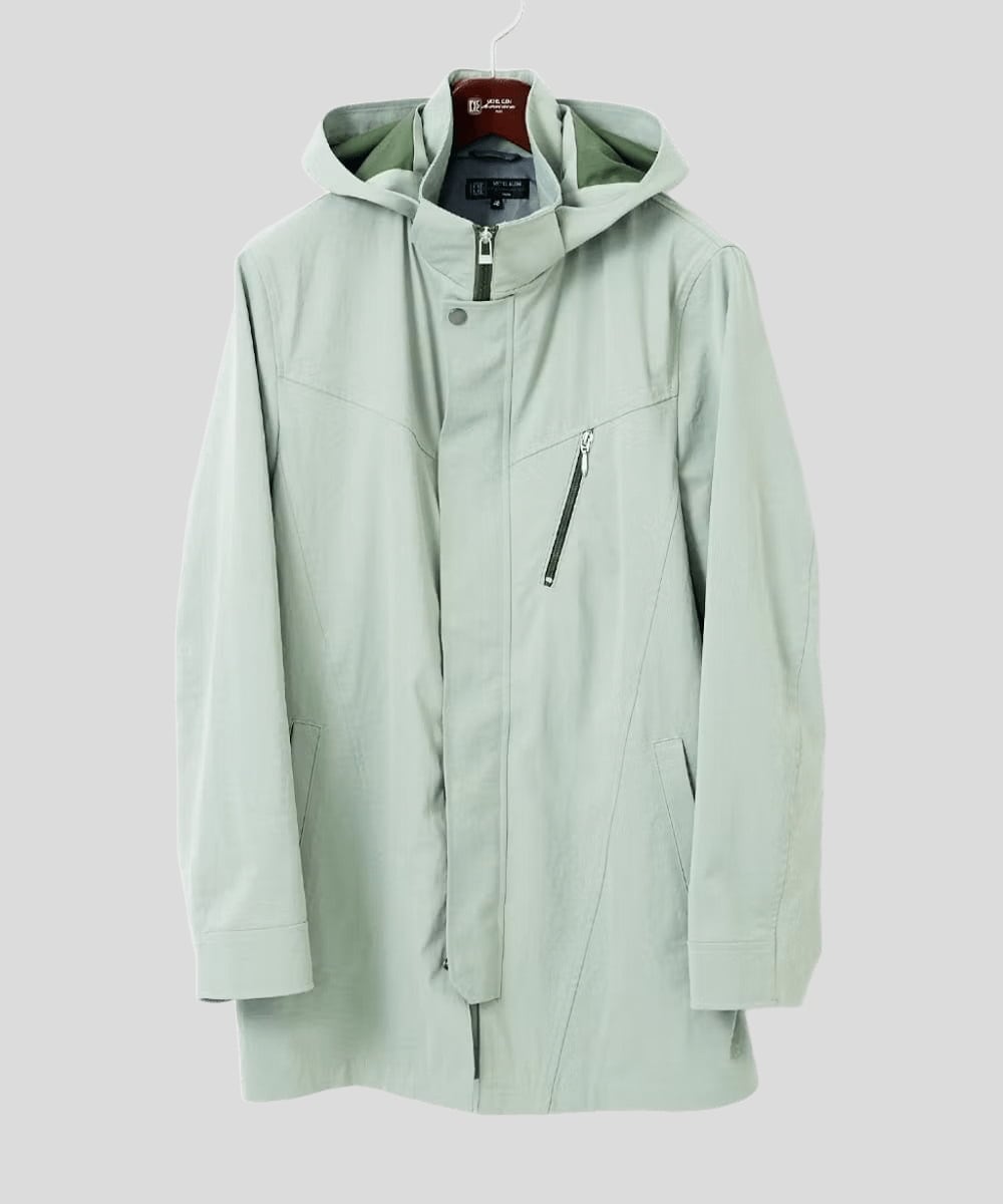 MKUDC01250 MK MICHEL KLEIN HOMME(MKミッシェルクランオム) 【いよいよ残り１色のみ！/在庫限り/秋・春兼用】ライトウエイトモッズコート グリーン