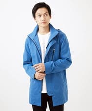 MKUDC01250 MK MICHEL KLEIN HOMME(MKミッシェルクランオム) 【いよいよ残り１色のみ！/在庫限り/秋・春兼用】ライトウエイトモッズコート ブルー