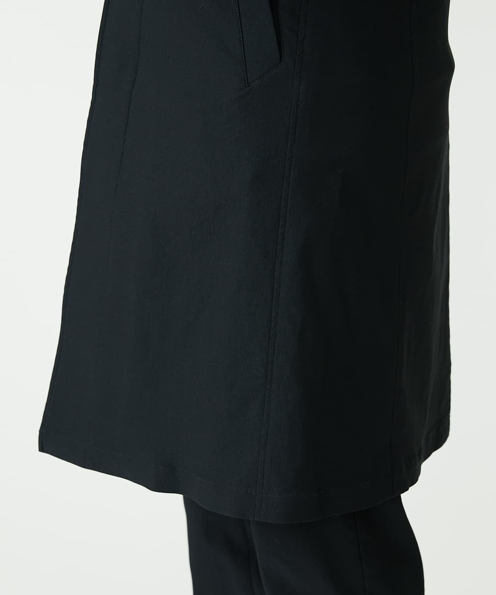 MKUJS55190 MK MICHEL KLEIN HOMME(MKミッシェルクランオム) ロングスタンドコート / RNドビーストレッチ ブラック(94)