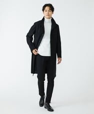 MKUJS55190 MK MICHEL KLEIN HOMME(MKミッシェルクランオム) ロングスタンドコート / RNドビーストレッチ ブラック(94)