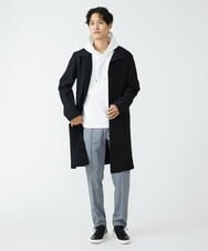 MKUJS55190 MK MICHEL KLEIN HOMME(MKミッシェルクランオム) ロングスタンドコート / RNドビーストレッチ ブラック(94)