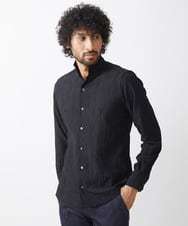 MNBAA26250 MICHEL KLEIN HOMME(ミッシェルクラン オム) チェック柄長袖シャツ ブラック