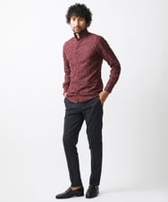 MNBAA51270 MICHEL KLEIN HOMME(ミッシェルクラン オム) 《日本製》総柄ジャガードシャツ パープル