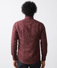 MNBAA51270 MICHEL KLEIN HOMME(ミッシェルクラン オム) 《日本製》総柄ジャガードシャツ パープル