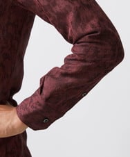 MNBAA51270 MICHEL KLEIN HOMME(ミッシェルクラン オム) 《日本製》総柄ジャガードシャツ パープル
