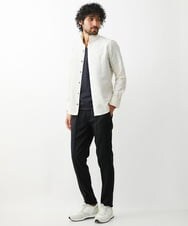 MNBAA51270 MICHEL KLEIN HOMME(ミッシェルクラン オム) 《日本製》総柄ジャガードシャツ アイボリー
