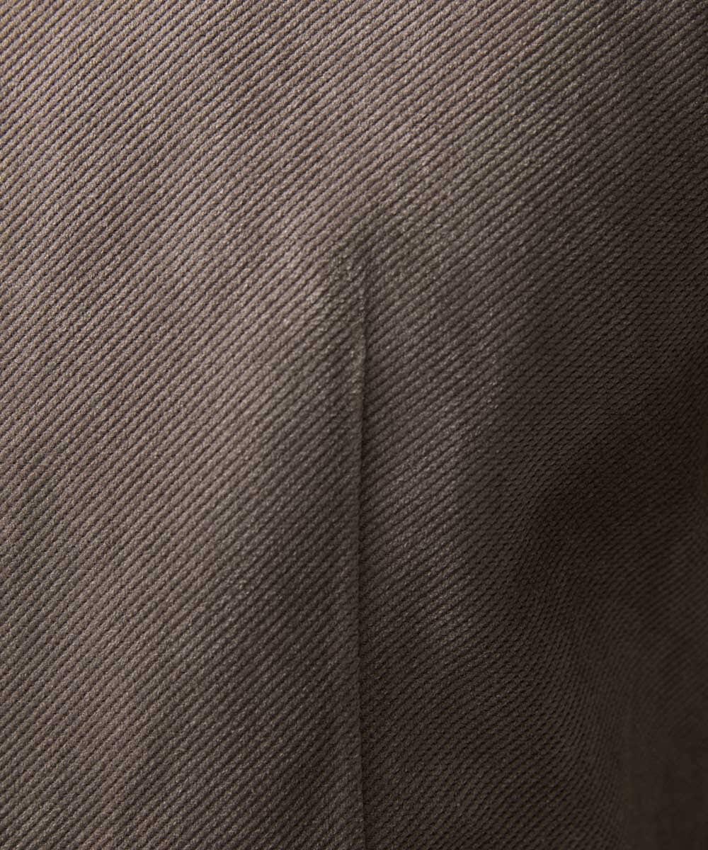 MNBAA56230 MICHEL KLEIN HOMME(ミッシェルクラン オム) トリコットベロア長袖シャツ セットアップ ブラウン
