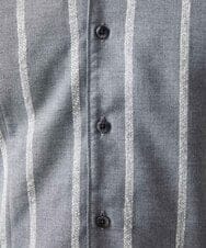 MNBAF51250 MICHEL KLEIN HOMME(ミッシェルクラン オム) ストライプ柄長袖シャツ グレー