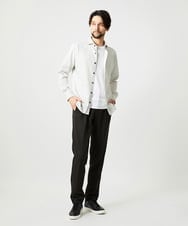 MNBAI02210 MICHEL KLEIN HOMME(ミッシェルクラン オム) 《日本製》ブロックイージーケア長袖シャツ アイボリー