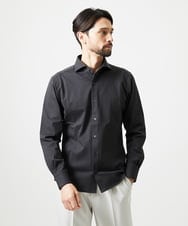 MNBAI02210 MICHEL KLEIN HOMME(ミッシェルクラン オム) 《日本製》ブロックイージーケア長袖シャツ ダークグレー